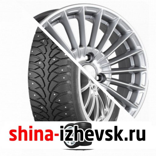 Колесо в сборе Tunga Nordway 2 185/65 R14 Q 86 + СКАД Веритас 5.5xR14 4×98 ET35 DIA58.6 Серебристый в Ижевске